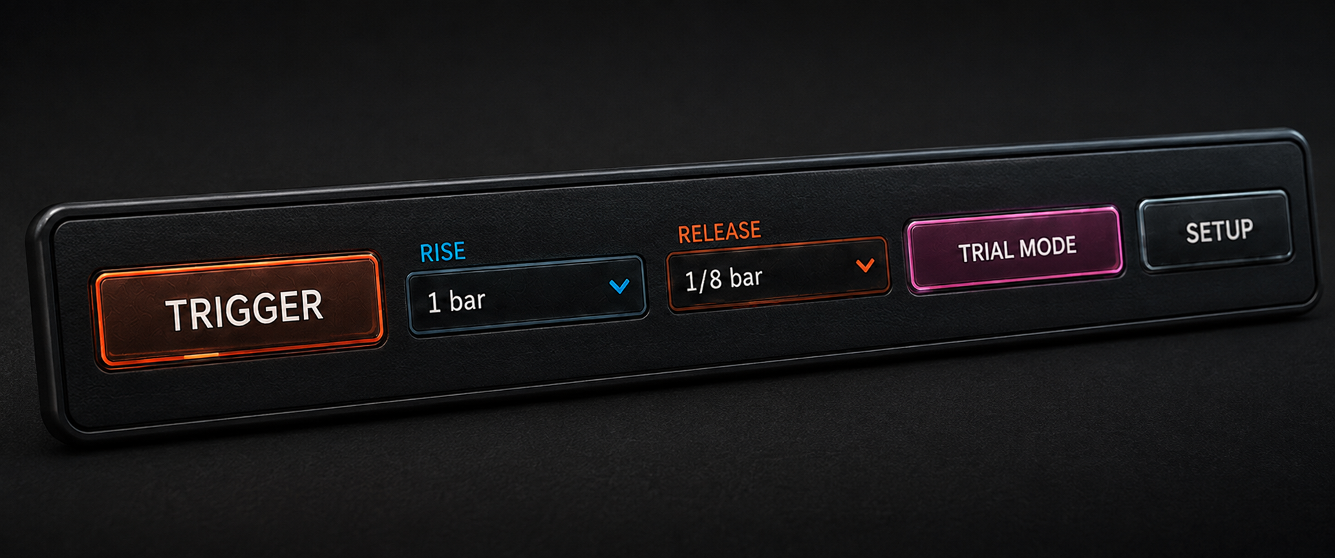 Trigger rise release trial status and setup controls