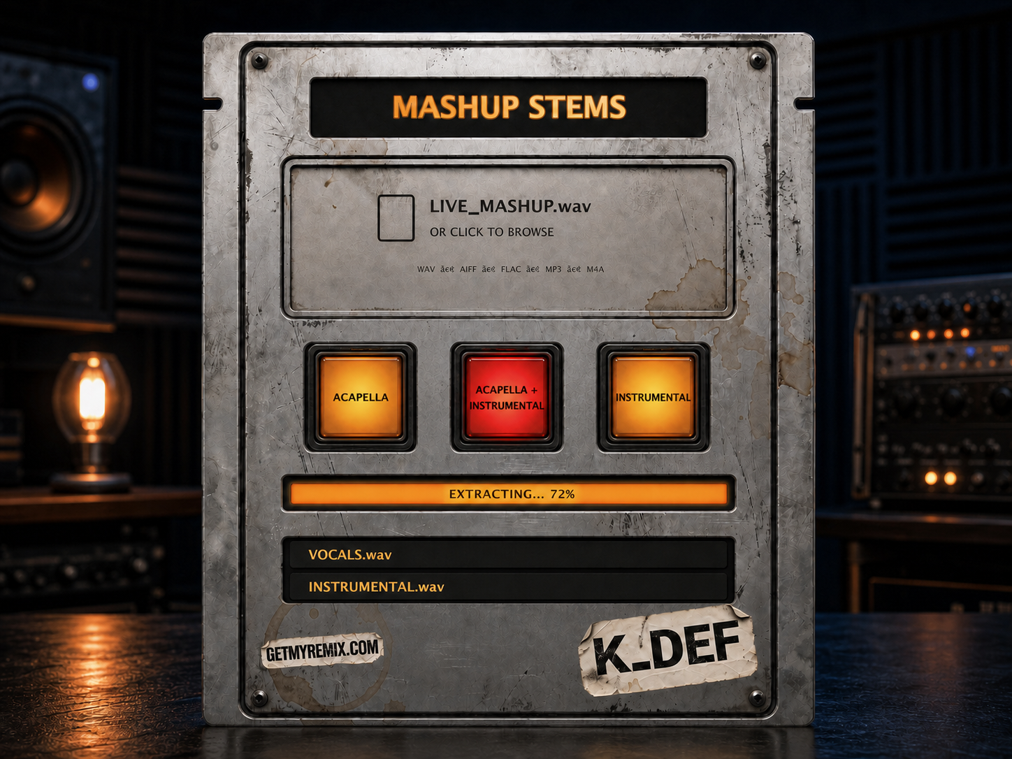MASHUP STEMS creating acapella and instrumental stems together