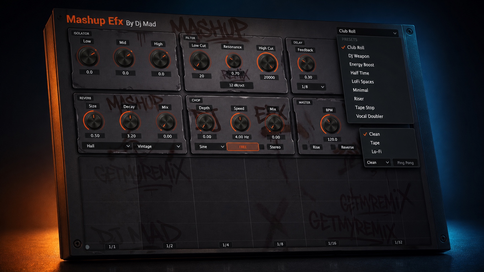 Open menu system